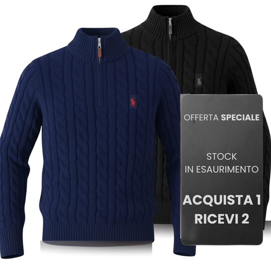 Maglione a Trecce in Cashmere (CLEARANCE) – Acquista 1, Ricevi 2